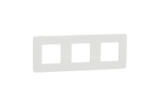 Рамка 3-постова Unica New, Білий/білий (NU280618)
