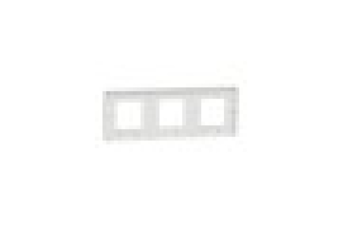 Рамка 3-постова Unica New, Білий/білий (NU280618)