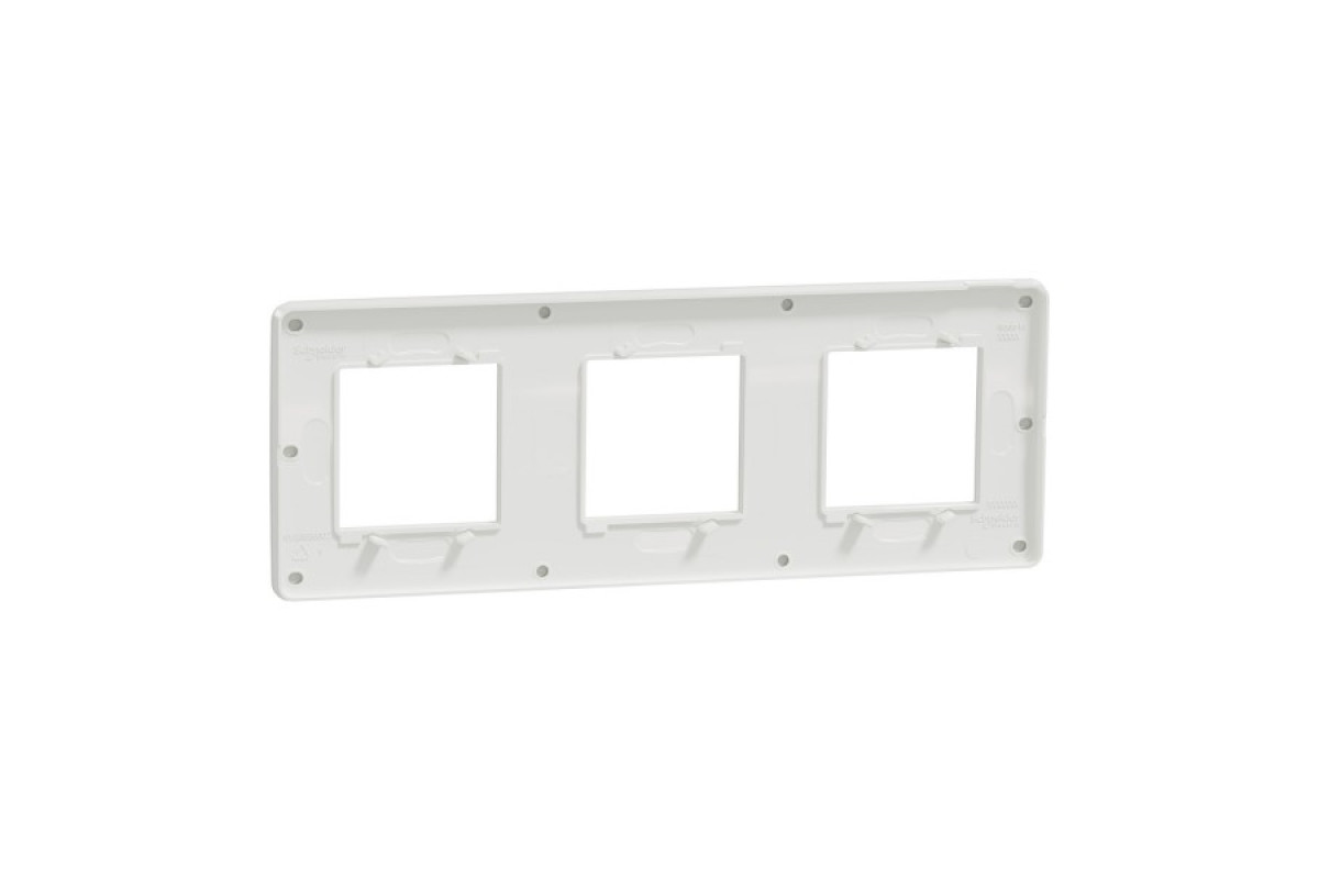 Рамка 3-постова Unica New, Білий/білий (NU280618)