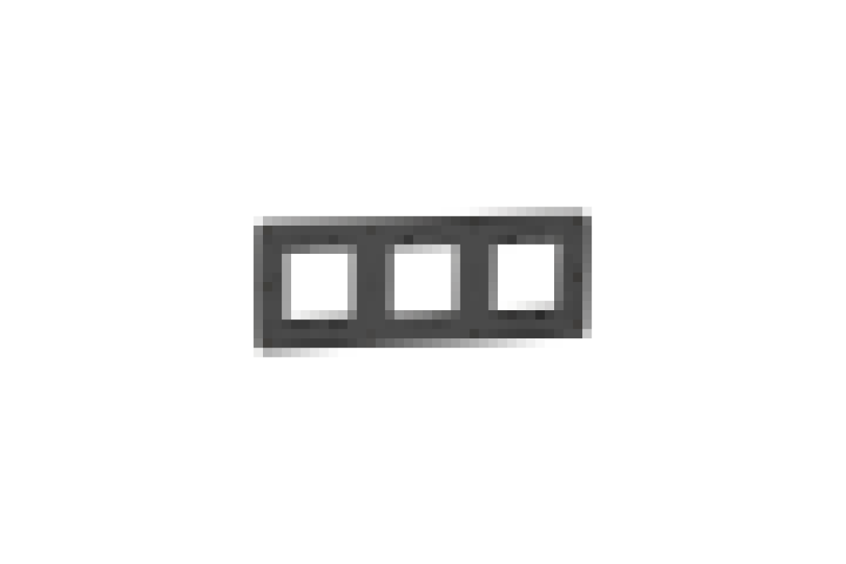 Рамка 3-постова Unica New, Бронза/антрацит (NU280652)
