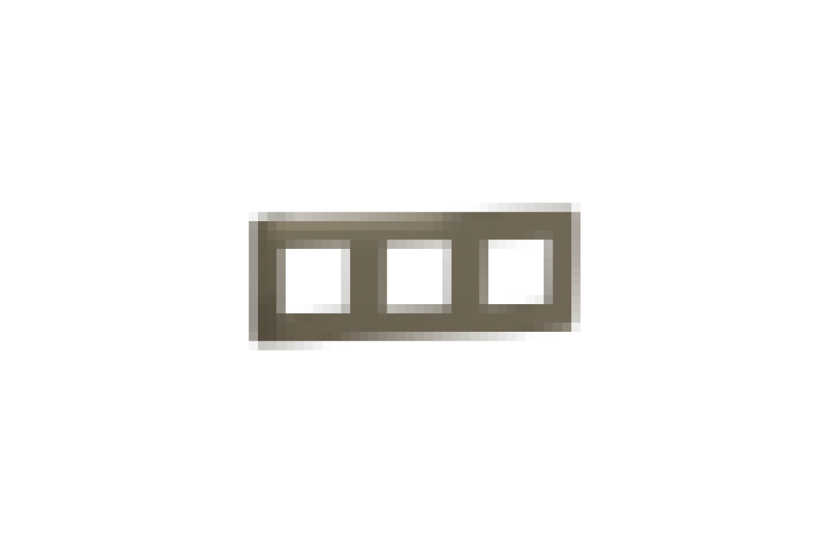 Рамка 3-постова Unica New, Бронза/антрацит (NU280652)