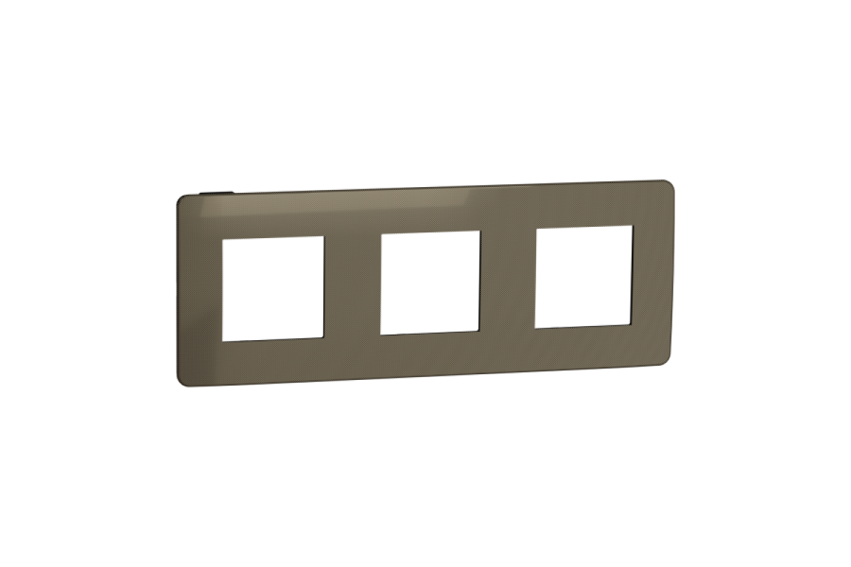Рамка 3-постова Unica New, Бронза/антрацит (NU280652)