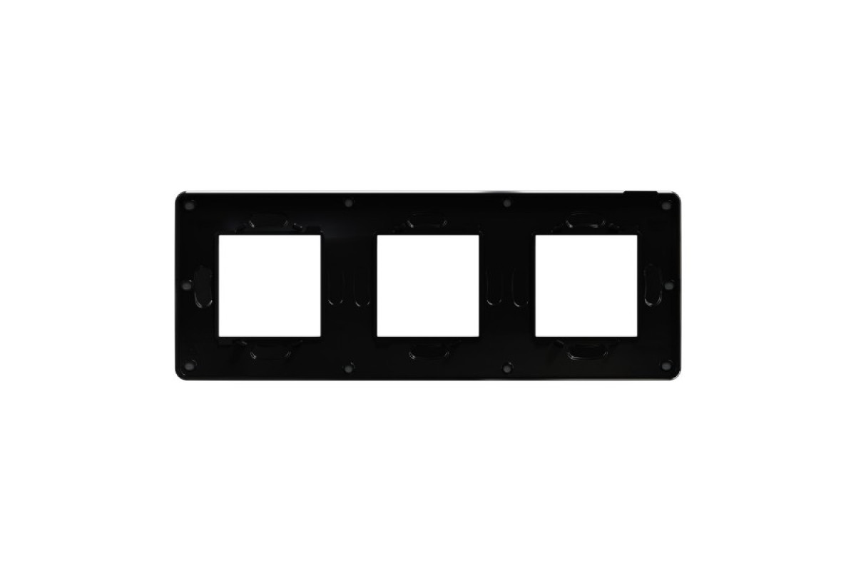 Рамка 3-постова Unica New, Димчато-сірий/антрацит (NU280622)