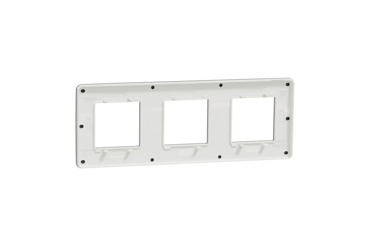 Рамка 3-постова Unica New, Димчато-сірий/білий (NU280621)