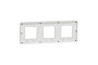 Рамка 3-постова Unica New, Димчато-сірий/білий (NU280621)