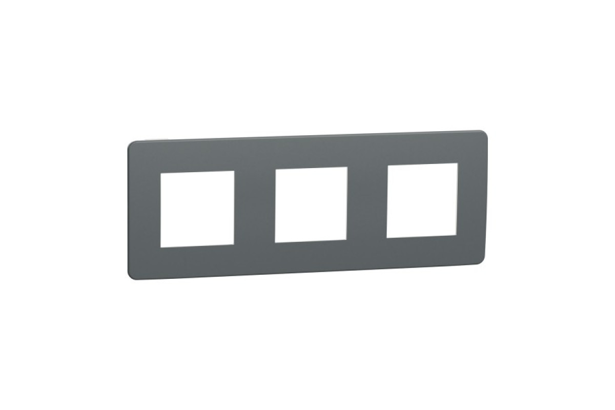 Рамка 3-постова Unica New, Димчато-сірий/білий (NU280621)