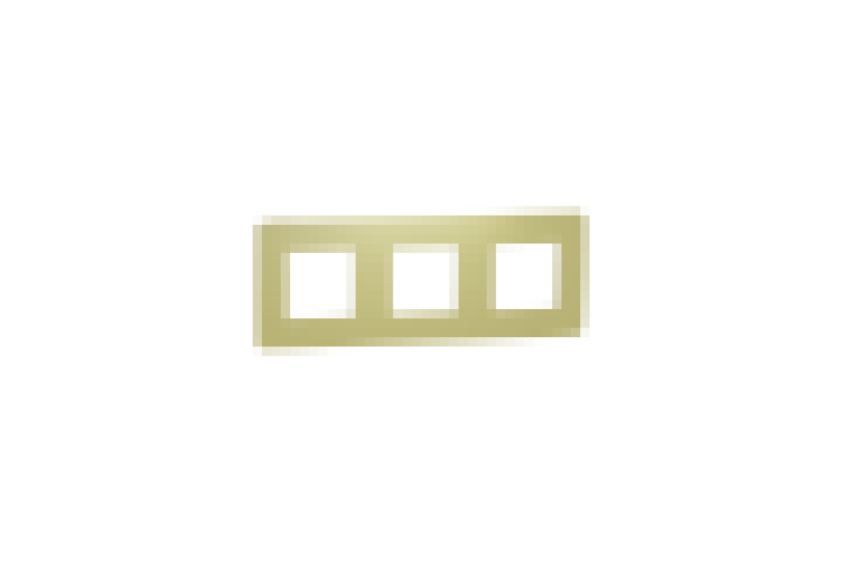 Рамка 3-постова Unica New, Зелене Яблуко/білий (NU280611)