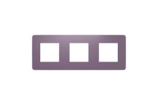Рамка 3-постова Unica New, Ліловий/білий (NU280614)