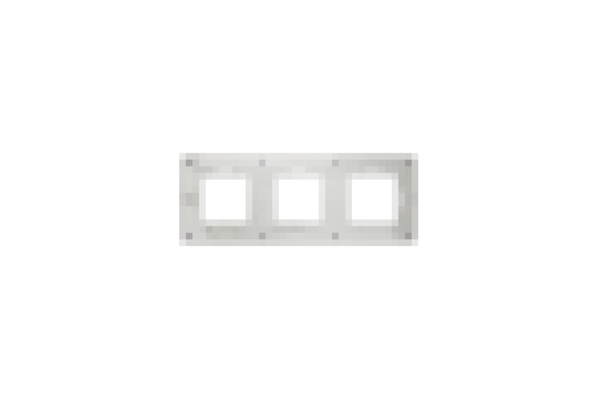 Рамка 3-постова Unica New, Ліловий/білий (NU280614)