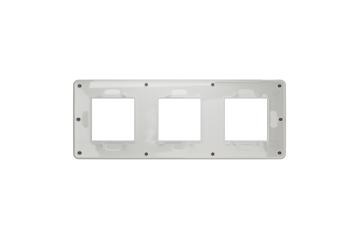 Рамка 3-постова Unica New, Ліловий/білий (NU280614)
