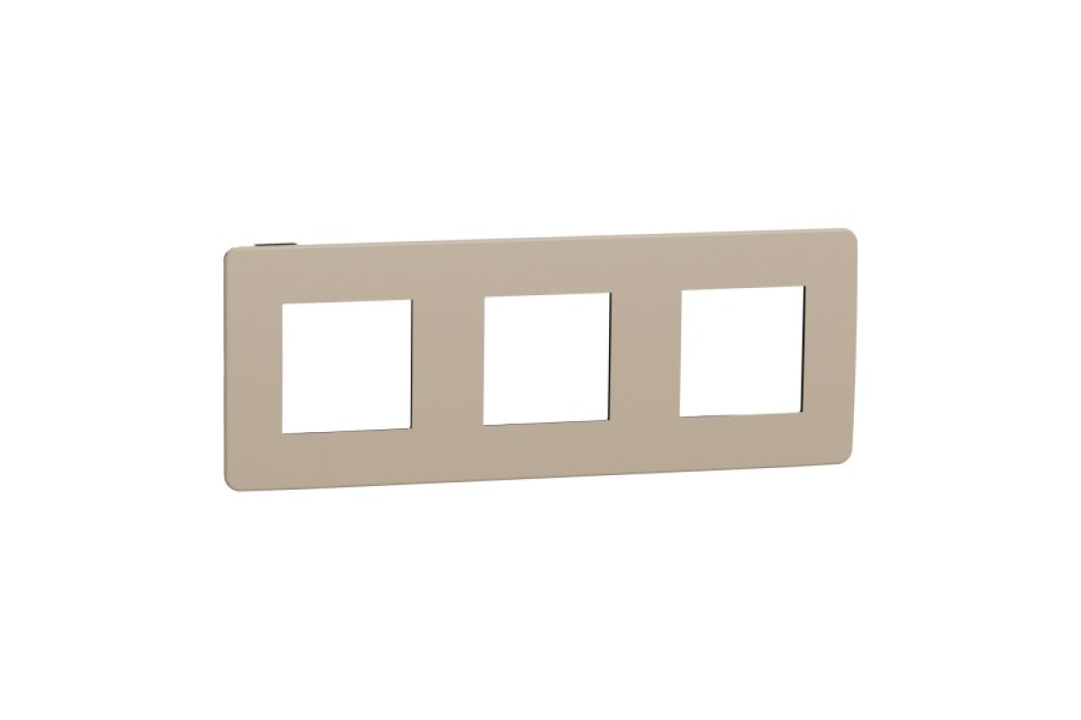 Рамка 3-постова Unica New, Пісочний/антрацит (NU280628)