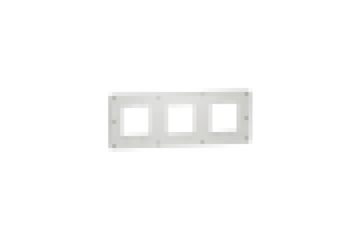 Рамка 3-постова Unica New, Пісочний/білий (NU280626)