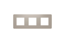 Рамка 3-постова Unica New, Пісочний/білий (NU280626)