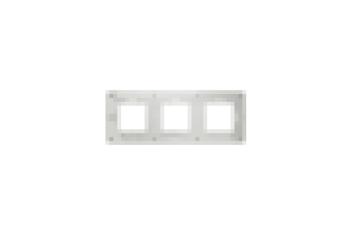 Рамка 3-постова Unica New, Пісочний/білий (NU280626)