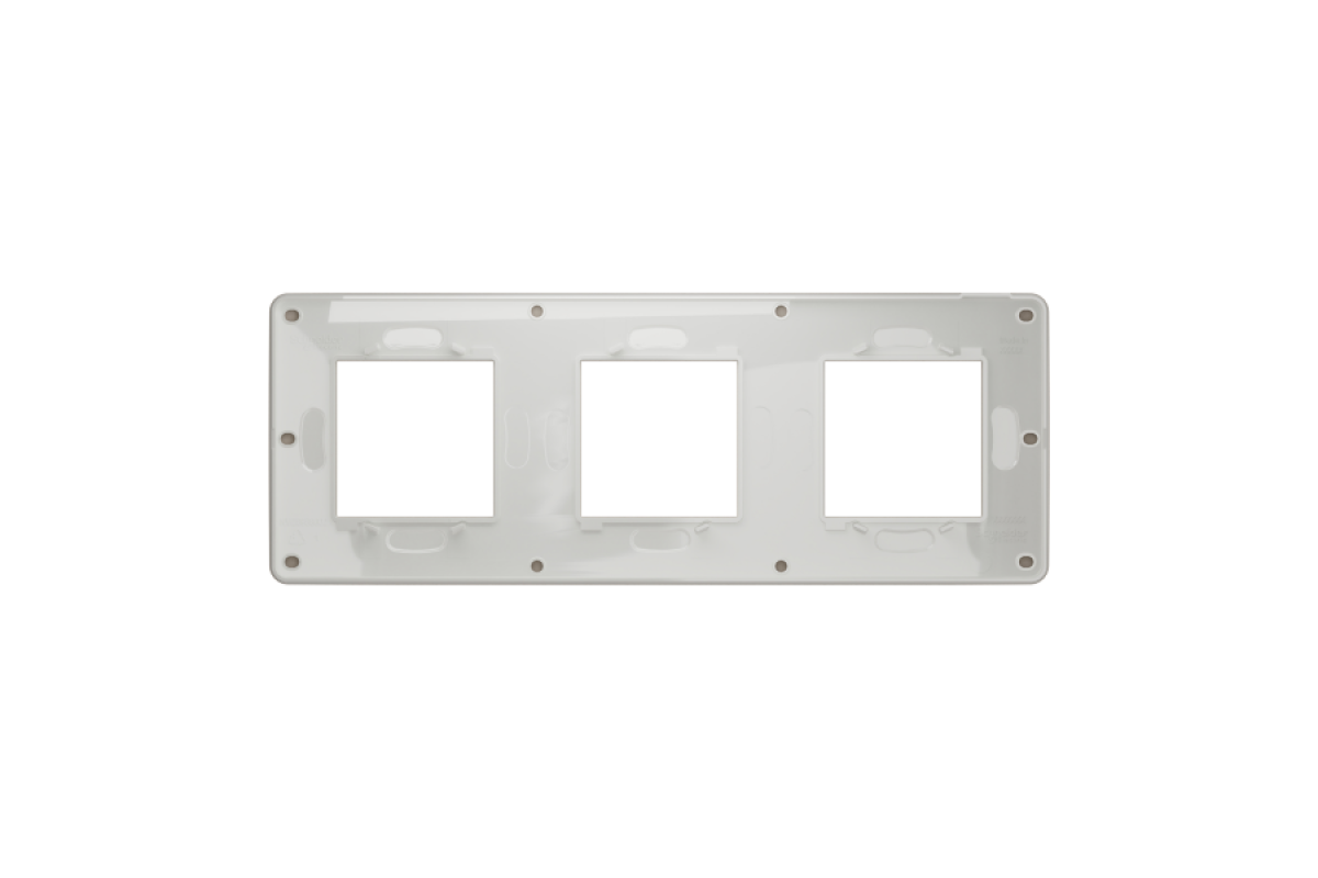 Рамка 3-постова Unica New, Пісочний/білий (NU280626)