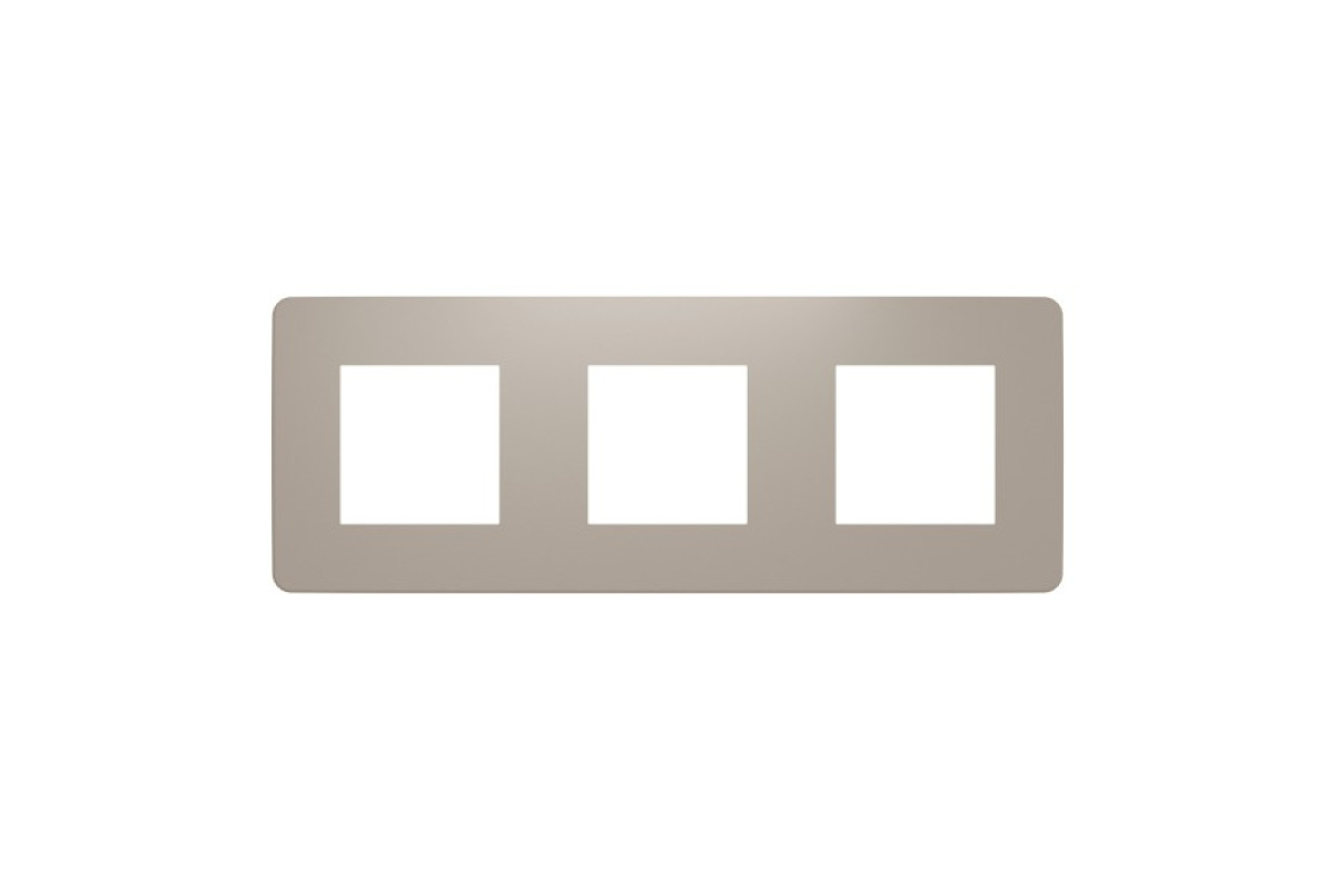 Рамка 3-постова Unica New, Пісочний/бежевий (NU280627)