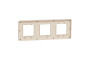 Рамка 3-постова Unica New, Пісочний/бежевий (NU280627)