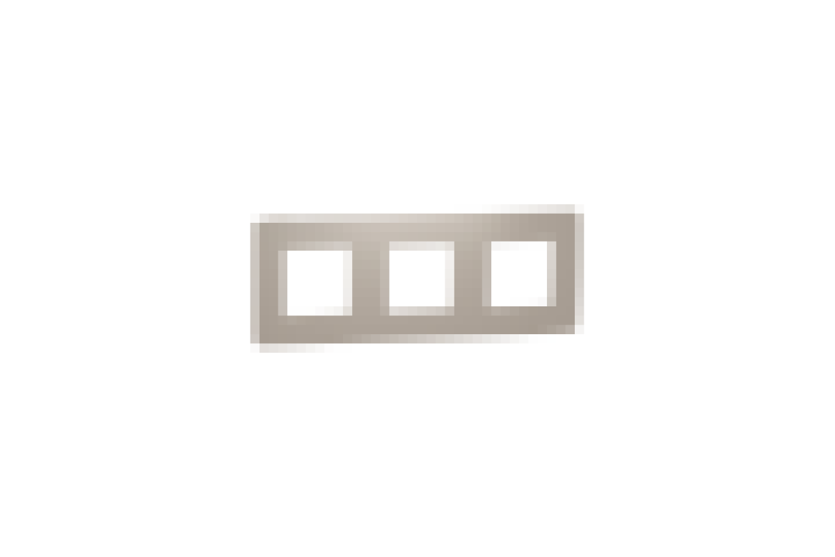 Рамка 3-постова Unica New, Пісочний/бежевий (NU280627)