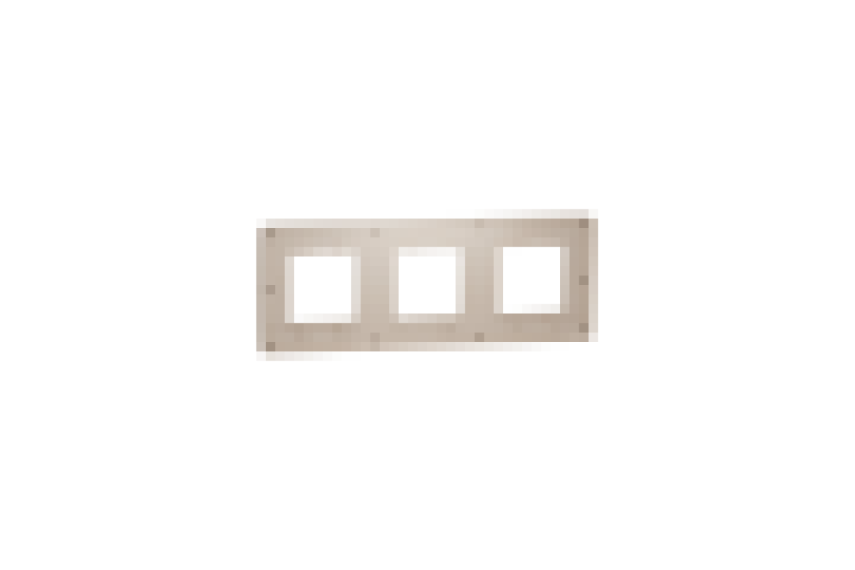 Рамка 3-постова Unica New, Пісочний/бежевий (NU280627)