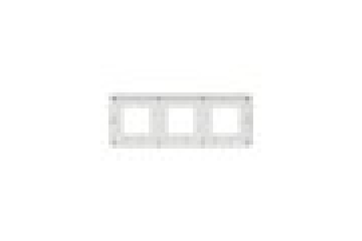 Рамка 3-постова Unica New, Шоколад/білий (NU280616)