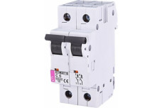 Автоматичний вимикач ETIMAT 10 6A 2P характеристика C 10kA ETI (002133712)