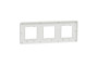 Рамка 3-постова Матовий хром/білий Unica New Studio Metal (NU280655M)