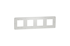 Рамка 3-постова Матовий хром/білий Unica New Studio Metal (NU280655M)