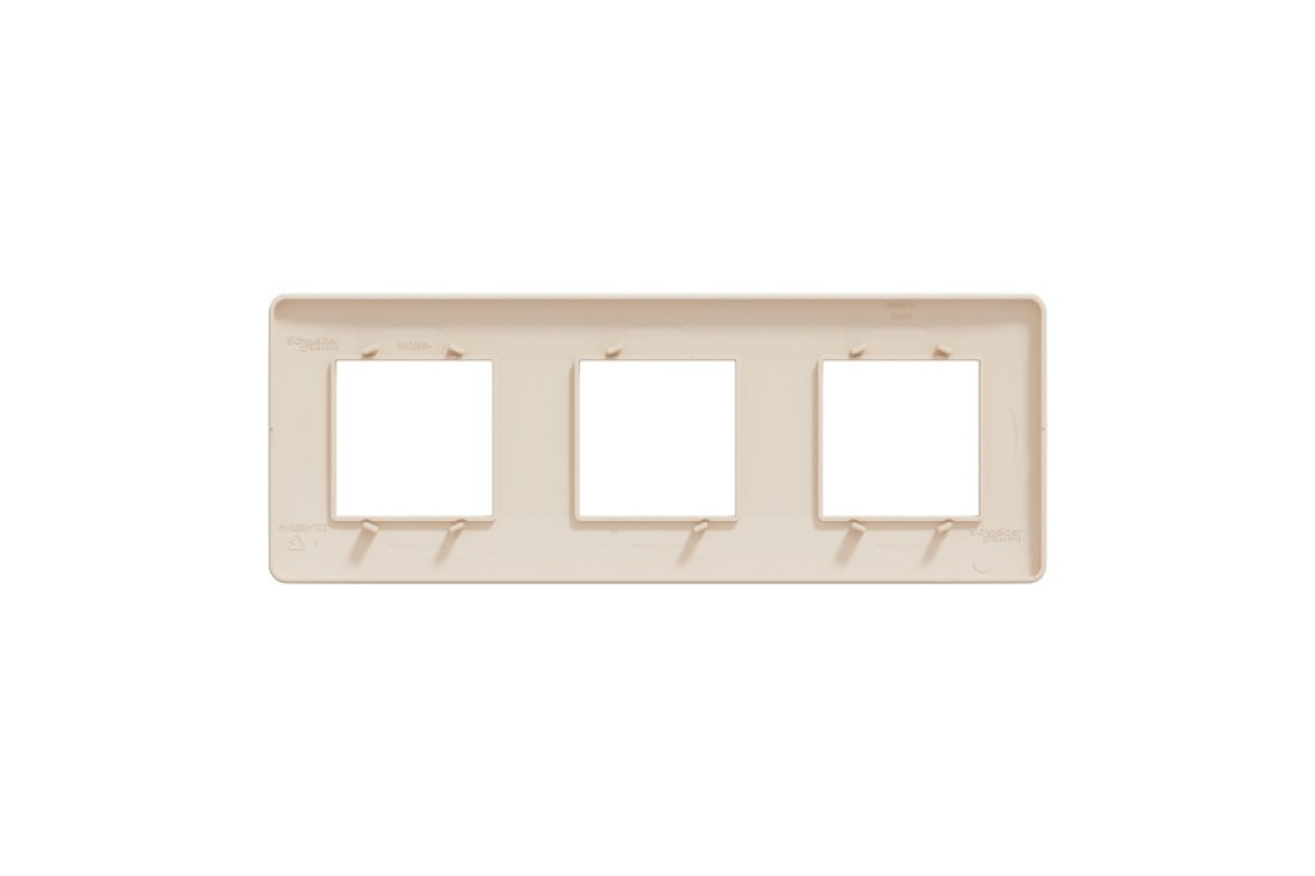 Рамка 3-постова, бежева Unica New Studio (NU200644)