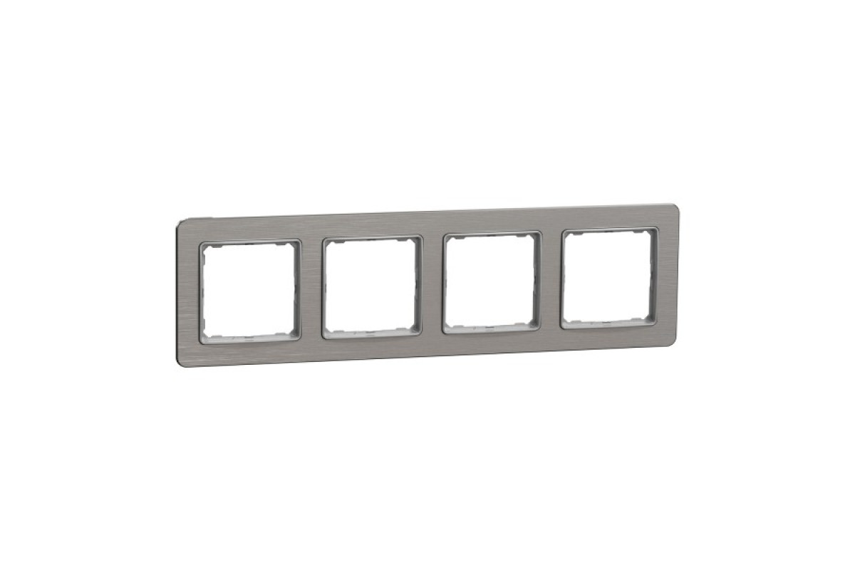 Рамка 4-постова Матовий алюміній Sedna Elements (SDD370804)