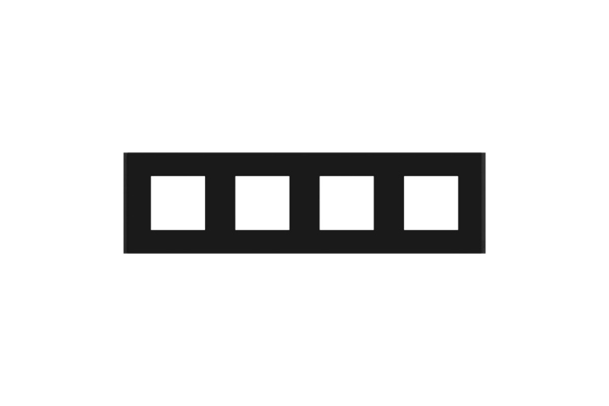 Рамка 4-постова Unica Deco Material, каучук (NU600872)