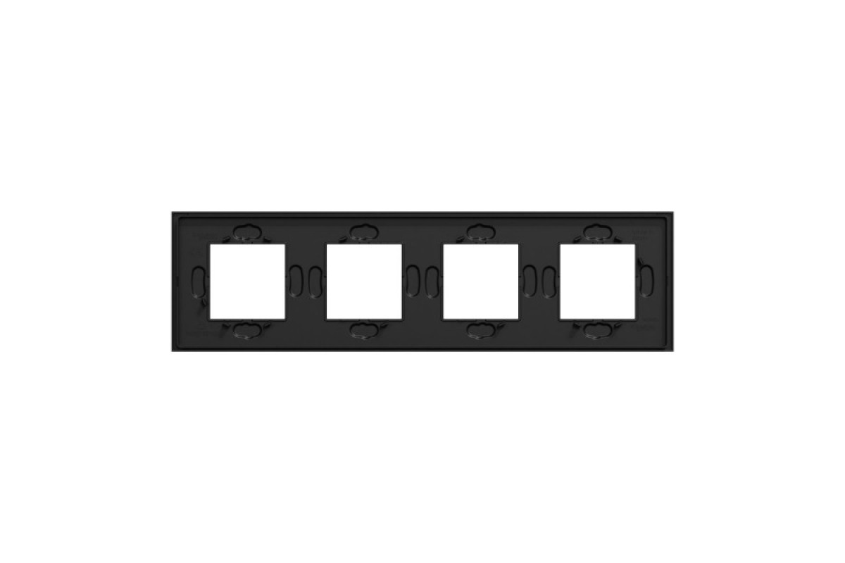 Рамка 4-постова Unica Deco Material, каучук (NU600872)