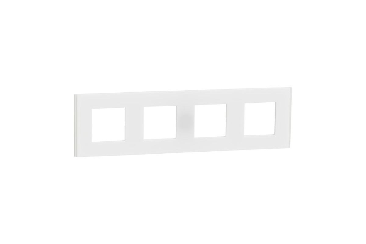Рамка 4-постова Unica Deco Material, матовий білий (NU600879)