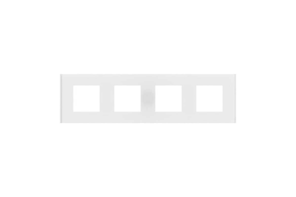 Рамка 4-постова Unica Deco Material, матовий білий (NU600879)
