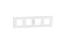 Рамка 4-постова Unica Deco Material, матовий білий (NU600879)