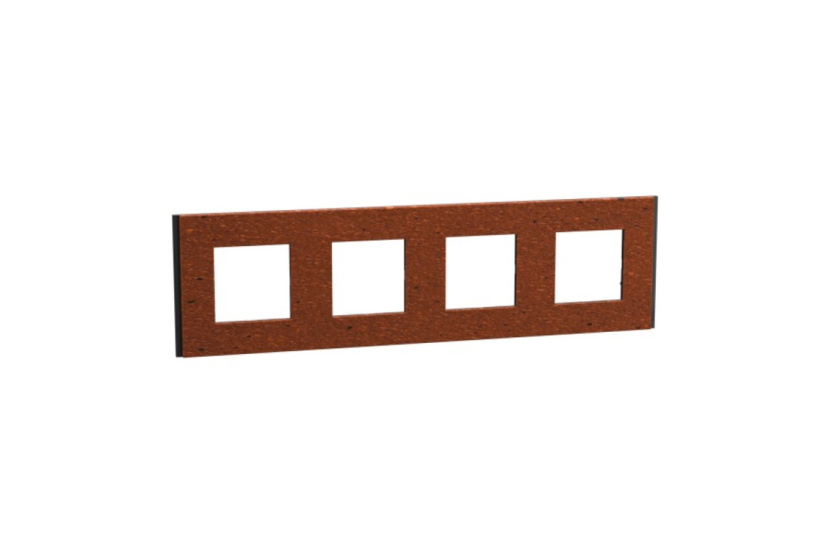 Рамка 4-постова Unica Deco Material, теракотовий (NU600871)