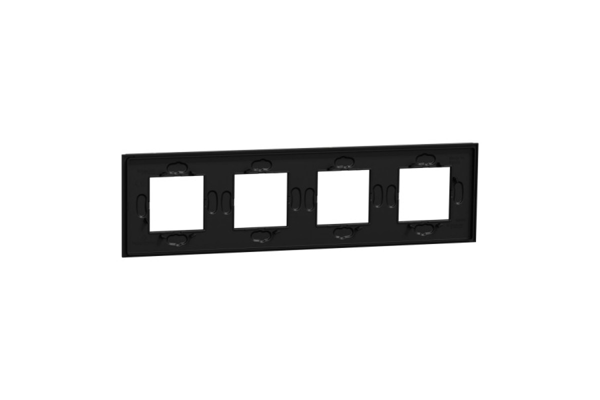 Рамка 4-постова Unica Deco Material, чорний папір (NU600874)