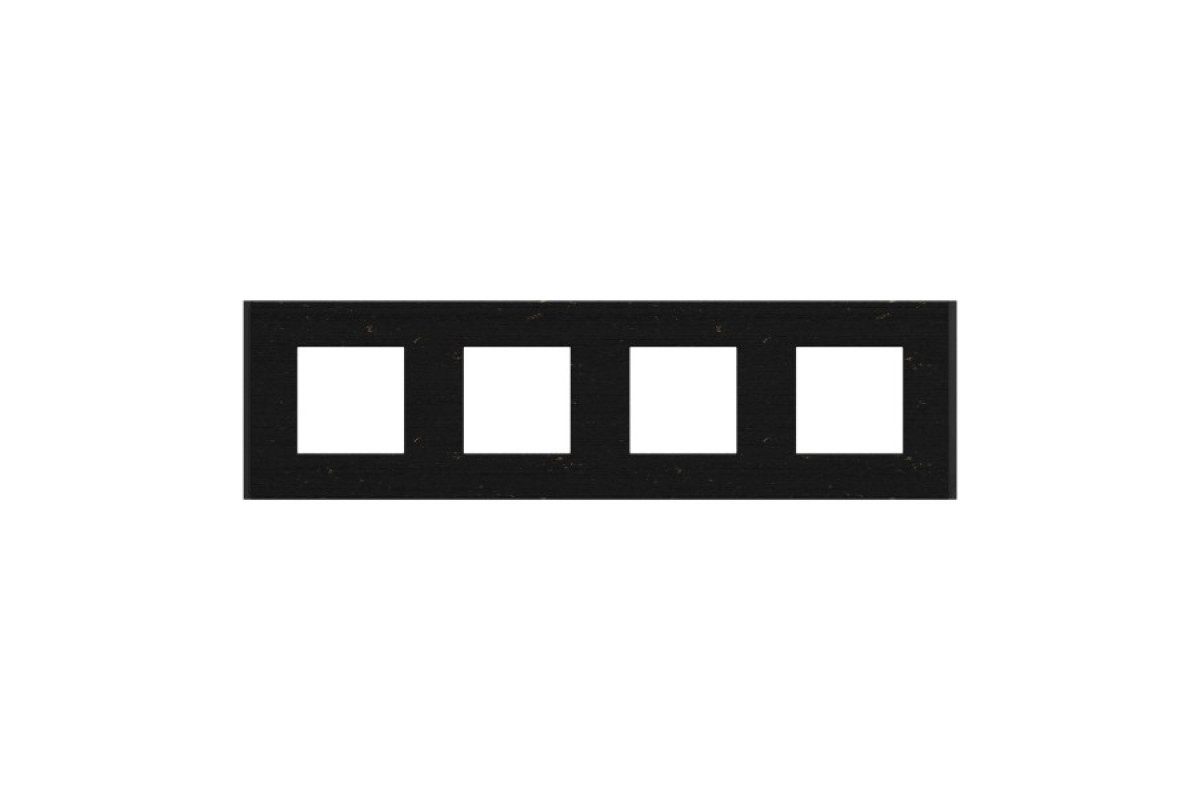 Рамка 4-постова Unica Deco Material, чорний папір (NU600874)