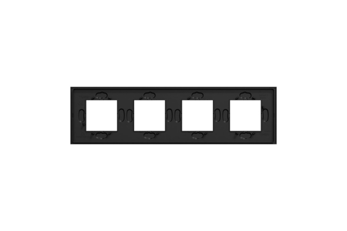 Рамка 4-постова Unica Deco Material, чорний папір (NU600874)