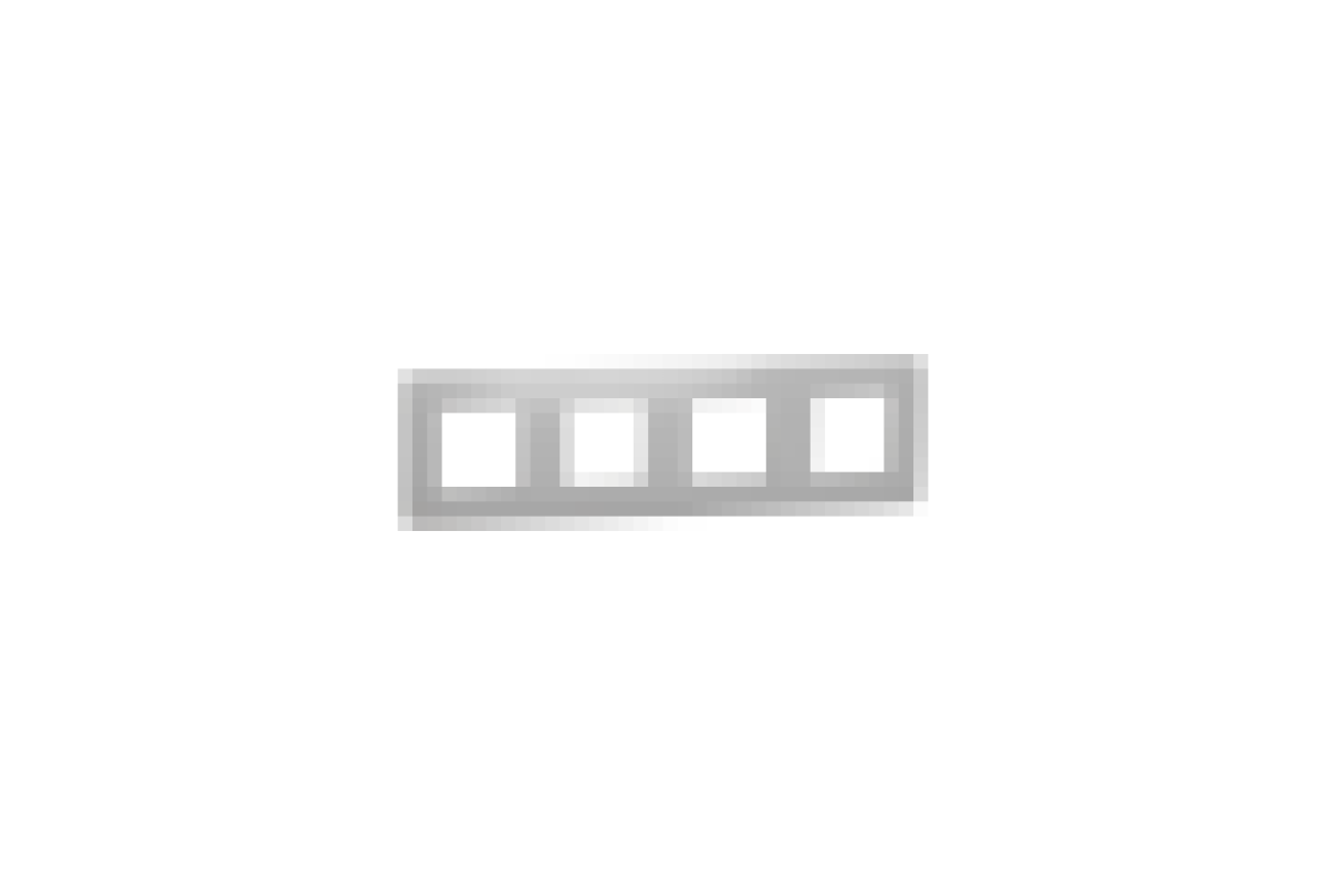 Рамка 4-постова Unica New, алюміній (NU200830)