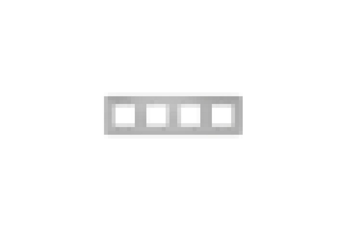 Рамка 4-постова Unica New, алюміній (NU200830)