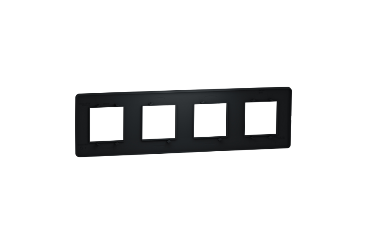 Рамка 4-постова Unica New, антрацит (NU200854)