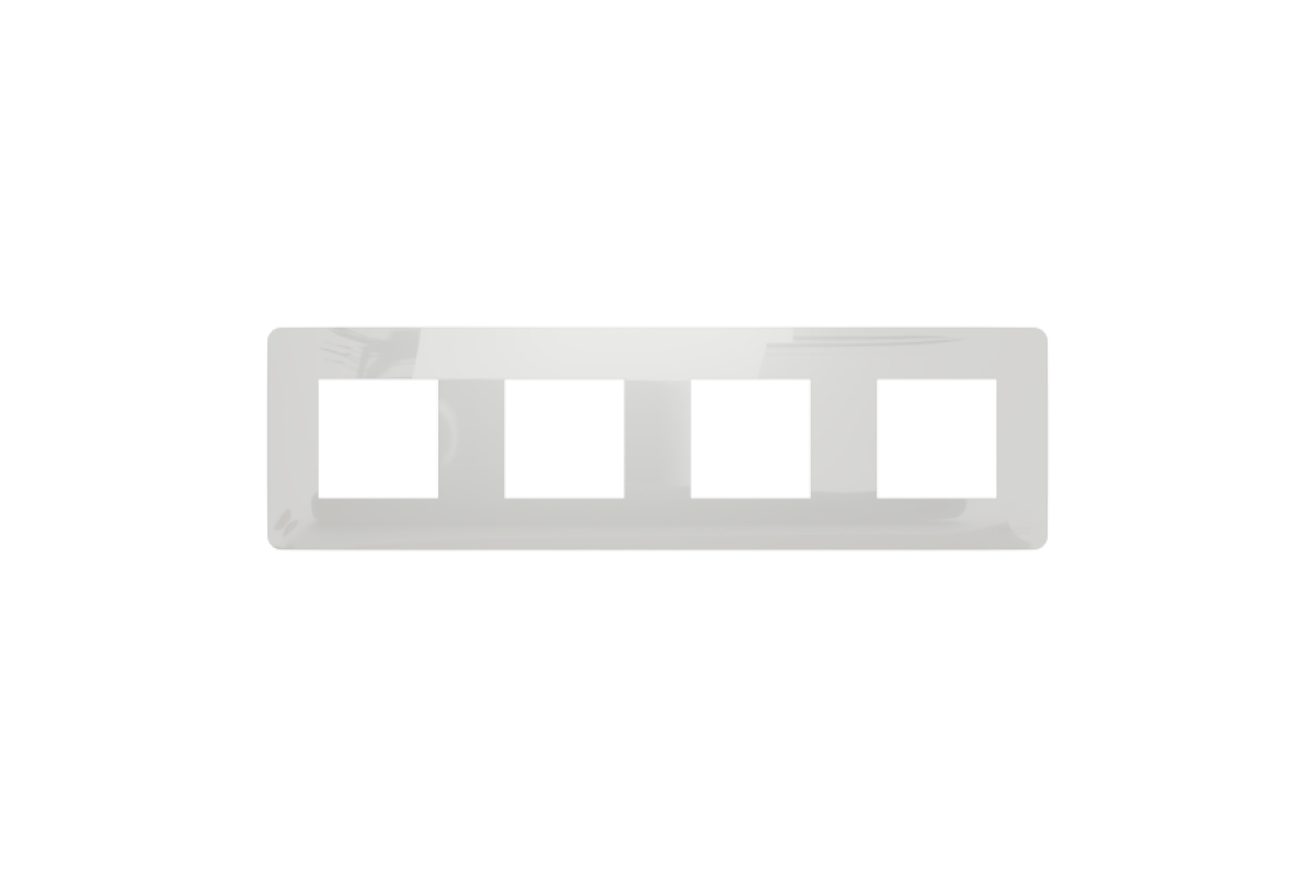 Рамка 4-постова Unica New, білий (NU200818)