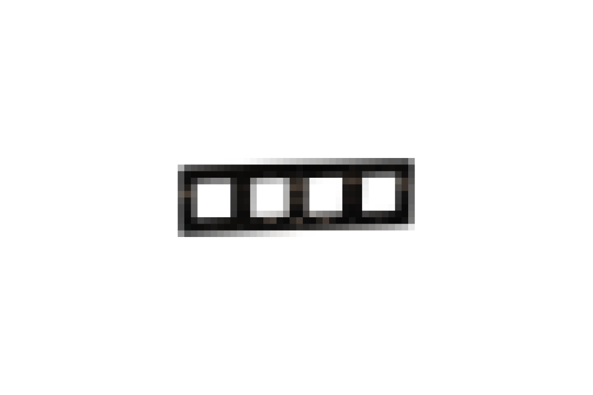 Рамка 4-постова Unica New, Димчато-сірий/антрацит (NU280822)