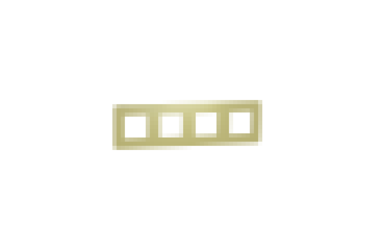 Рамка 4-постова Unica New, Зелене Яблуко/білий (NU280811)