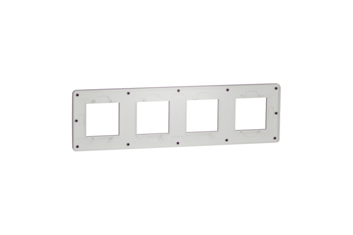 Рамка 4-постова Unica New, Ліловий/білий (NU280814)