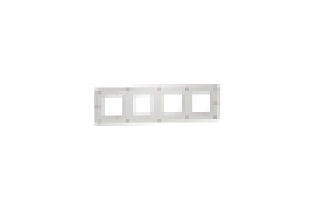 Рамка 4-постова Unica New, Ліловий/білий (NU280814)