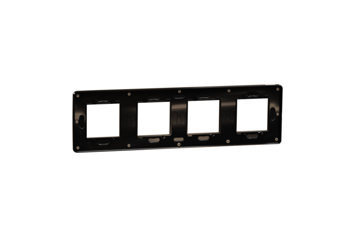 Рамка 4-постова Unica New, Пісочний/антрацит (NU280828)