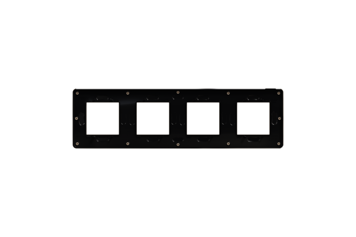 Рамка 4-постова Unica New, Пісочний/антрацит (NU280828)