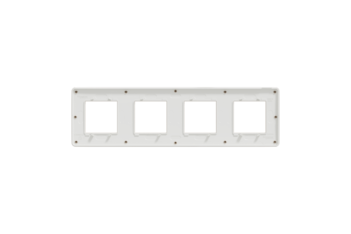 Рамка 4-постова Unica New, Пісочний/білий (NU280826)