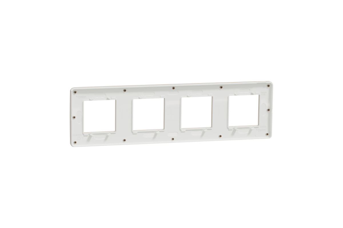 Рамка 4-постова Unica New, Пісочний/білий (NU280826)